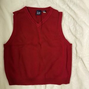 Gap Boys Red Sweater Vest